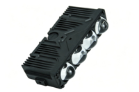 Luz LED de Rejilla de Cuatro Ojos de 110W, IP67 Impermeable, Lente de Cristal, Carcasa de Aluminio Fundido, Refrigeración por Ventilador, Lámpara Todoterreno para 4x4, SUV, Pickup