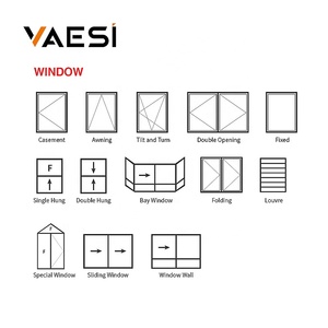 Nhà Văn phòng nghiêng và biến cửa sổ nhôm với màn hình âm thanh proofdouble kính cường lực cửa sổ khuôn cửa sổ duy nhất - Product Image 3