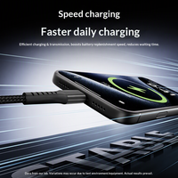 Câbles tressés double Type-C 60W à charge rapide et transfert de données avec certification CE RoHS pour accessoires de téléphones mobiles iPhone