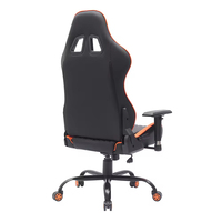 Chaise de jeu pivotante moderne pour ordinateur, accoudoirs réglables, repose-pieds extensible en cuir PU avec fonction massage pour PC Gamer