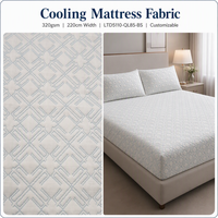Tissu de matelas rafraîchissant en gros, largeur 220 cm, pour protège-matelas, taies d'oreiller et tapis rafraîchissants, certifié OEKO-TEX