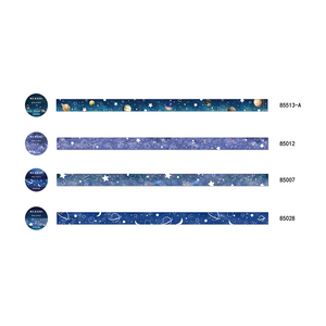 Ruban adhésif en papier Nekoni, ruban de masquage en papier, série Univers, pour <span class=keywords><strong>scrapbooking</strong></span>, arts DIY, artisanat, rubans washi pour journal - Product Image 1