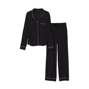 Bestseller 2024: Pigiami da <span class=keywords><strong>Donna</strong></span> all'Ingrosso, Neri, 100% <span class=keywords><strong>Cotone</strong></span>, Abbigliamento da Notte Femminile - Product Image 2