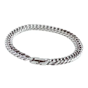 Factory Price High Quality Hip Hop Stainless Steel Men Cuban Link Chain Bracelet
