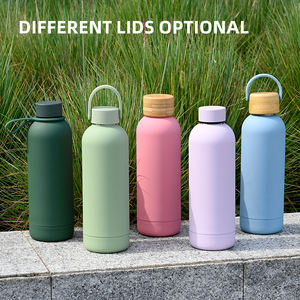 Botella de agua de gimnasio de acero inoxidable para deporte de lujo de nuevo diseño de 500ml con botella de agua deportiva con pajita - Product Image 3