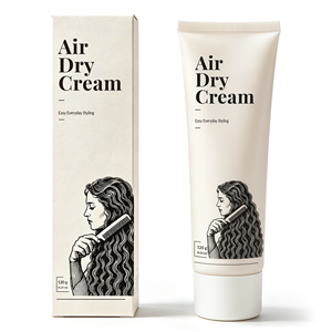 Air Dry Leave in <strong>Hair</strong> Cream Castor Oil Infused Anti Frizz Smoothing <strong>Hair</strong> <strong>Care</strong> No Heat <strong>Styling</strong> Repair Damaged <strong>Hair</strong> Cream 120ml - Product Image 1