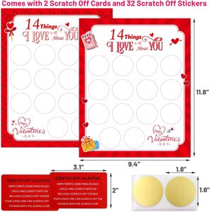 Tarjeta Rasca y Gana Personalizada para el Día de San Valentín, Tarjeta de Juego Rasca y Gana para Aniversario, para Fiestas, Actividad de Lotería Dulce - Product Image 4
