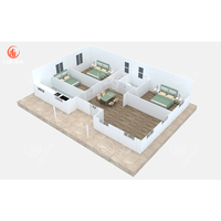 Plans de Maison Préfabriquée Économique et Personnalisée à 3 Chambres, à Montage Facile