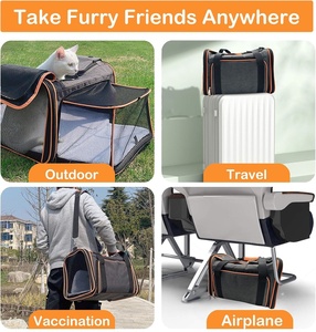 Mở rộng vật nuôi tàu sân bay cho mèo và chó lên đến 15 lbs, mềm mặt mèo tàu sân bay với có thể tháo rời len mat - Product Image 5