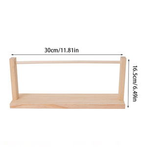 Wooden Ribbon Storage Rack Four Layers For Decorative Ribbon Workshops Standing Type Lightweight Material - Product Image 5