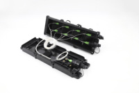 Fermeture d'épissure de MST de boîte de distribution terminale de fibre optique de 12 ports de service multifonctionnel imperméable extérieur de câble toneable