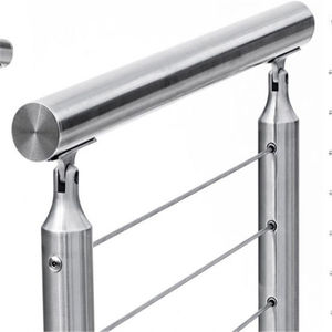 Barandilla de alambre inoxidable para terraza, poste de barandilla de alambre de acero inoxidable, para exteriores, 4 y <span class=keywords><strong>6</strong></span> Mm - Product Image 5