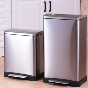 Cubo de Basura de Acero Inoxidable de 20L con Pedal, para Hogar, Cocina y Sala de Estar - Lujoso, Silencioso, con Tapa - Product Image 4