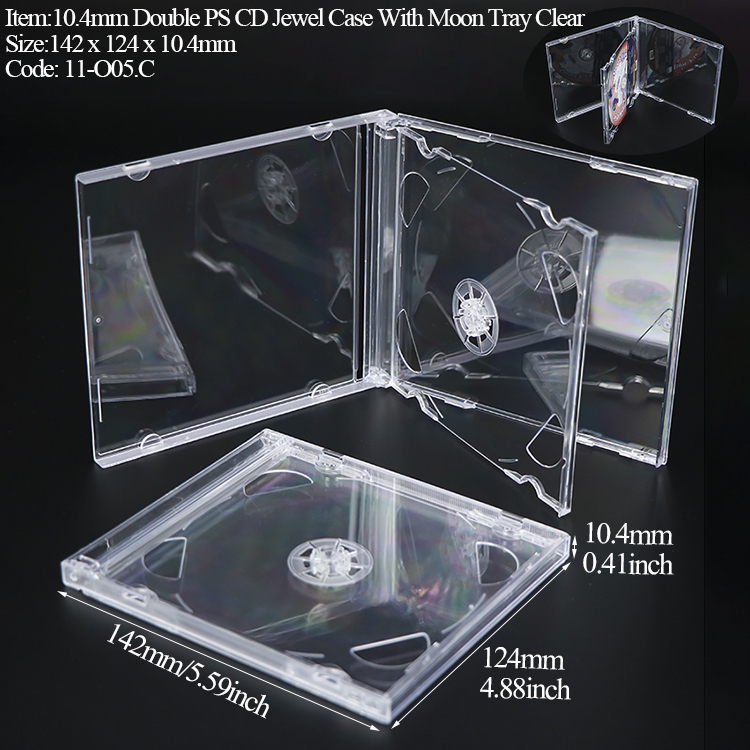 O05 : Boîtier CD 1-CD Transparent 10,4 mm