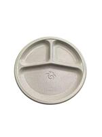 Assiettes jetables biodégradables et compostables en fibre de coque de riz personnalisées, écologiques, légères, pour le camping, les restaurants et la restauration