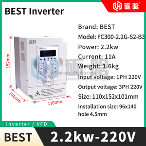 ER20 2.2kw Spindle Inverter VFD Kit 220V ER20 Air Cooled Spindle for Engraving Cutting Acrylic Plywood MDF Woodworking - Product Image 4