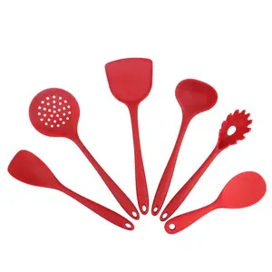 Nouvel ensemble d'ustensiles de cuisine en Silicone antiadhésif ustensiles de cuisine résistants à la chaleur ensemble de spatule ustensiles de cuisine sans bactéries avec support