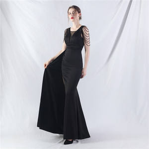 31987 #8 रंग नया साटन कपड़े दबाने की प्रक्रिया और बेडेड शाम की पोशाक - Product Image 5