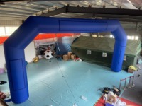 Arche gonflable publicitaire personnalisée avec logo, éclairage LED intégré, pour ligne d'arrivée de course caritative