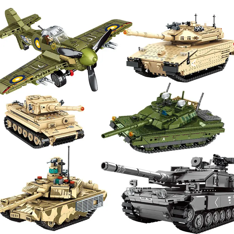 SEMBO207000-06 военный истребитель-танк, истребитель, игра на выживание, сборочный блок, совместимый с маленькими частицами, игрушка, подарок для мальчиков