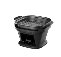 Anbolife Nueva Freidora de Aire 2 en 1 de 4L con Parrilla de Vidrio |   Pantalla Táctil Digital de 1500W |   Cesta de Vidrio sin PFAS con 10 Preajustes, OEM ODM