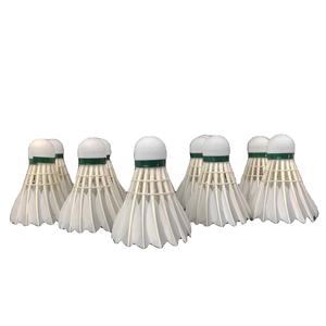 DunRun <span class=keywords><strong>DR</strong></span>-07 Volante profesional Bádminton Ball Shuttle Cock con logotipo personalizado Pluma de ganso PU Cork Durable para entrenamiento - Product Image 4