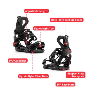 Fijaciones de Snowboard Tradicionales Todoterreno para Hombre y Mujer, con Sistema de Cordones y Bolsas para Botas, para Snowboard - Product Image 5