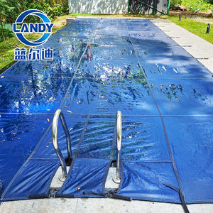 Couverture de <span class=keywords><strong>piscine</strong></span> solide en PP certifiée ASTM Landy LD-AU010, résistante aux UV, imperméable, durable, en maille pour piscines enterrées (0,3 mm) - Product Image 2