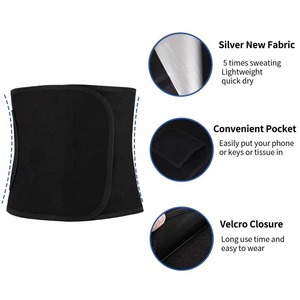 Cinturón recortador de cintura <span class=keywords><strong>para</strong></span> hombres delgados moldeador de cuerpo Cinchers Control de barriga envoltura de sudor de neopreno <span class=keywords><strong>para</strong></span> soporte Lumbar de estómago y espalda - Product Image 4