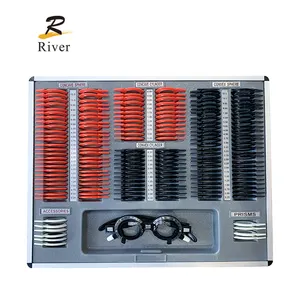 China Optical Optometry optical equipment high quality plastic ring 158 pieces trial lens set