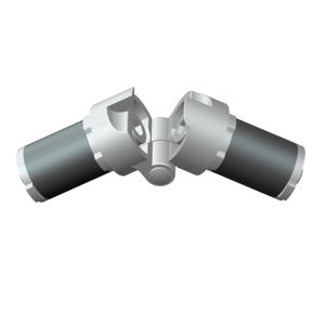 Charnière en alliage d'aluminium OD 28mm, joint pour tuyau (E28-07), livraison gratuite - Product Image 1