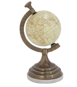 Base en marbre décorative en métal |   Globe terrestre en PVC, décoration de bureau, carte du monde avec texte clair pour la maison, l'école, le bureau - Product Image 1