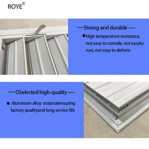Volet de climatisation moderne réglable en alliage d'aluminium, étanche à la pluie, avec interrupteur à commande manuelle, pour grille <span class=keywords><strong>externe</strong></span> de <span class=keywords><strong>climatiseur</strong></span> - Product Image 6
