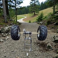 Nouvelle moto à trois roues modifiée HANBON, grand vélo de plage Bull, assemblage d'essieu arrière avec pneus à fourche plate, 8 pouces, métal
