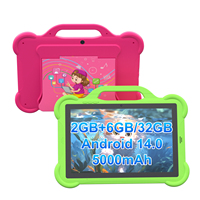 Tableta para niños de 10,1 pulgadas con WiFi Últimas aplicaciones educativas de Android 2GB Ram + 6GB Flash 32GB Tableta de aprendizaje para niños