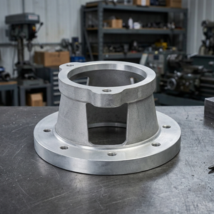Base de montage ronde en aluminium pour carter de cloche, pour un alignement optimal des arbres de moteur et de pompe - Product Image 5