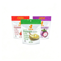 Hete Aanbieding Competitieve Prijs Voedselveilige Doypack Stand-up Pouch met Ronde Opening en Easy Tear Rits voor Gedroogd Fruit