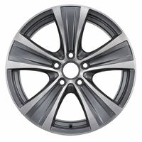 Jantes en alliage d'aluminium AL 18 pouces 5x112, design multi-rayons en maille, noir brillant, vente flash pour Mercedes Benz, adaptable à une large gamme de véhicules