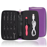 Outil de tricotage à la main bricolage Offre Spéciale avec lumière LED Crochet Set USB rechargeable LED aiguille barbu lumineuse;