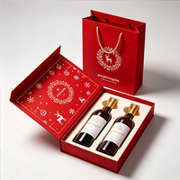 Boîte de Noël personnalisée en carton rigide magnétique, écologique, avec fermeture magnétique et insert en EVA