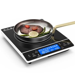 Vente en gros de cuisinière à induction portable à brûleur unique en verre céramique avec écran LED à commande tactile étanche 2000W - Product Image 1