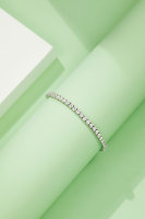 OUGEPHELI S925 Sterling Silver Moissanite Tennis Bracelet Vvs Moissanite Tennis Bracelet Saint Valentin Cadeau pour Hommes et Femmes