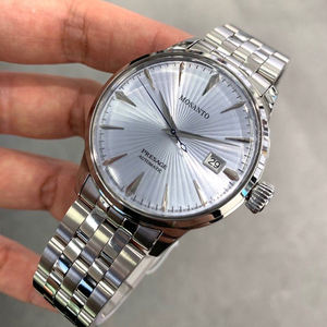 Мужские часы Seikot серии Cocktail — полностью автоматические механические мужские часы в деловом повседневном стиле с синим стальным ремешком - Product Image 6