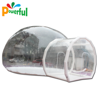 Dôme igloo PVC hôtel globe extérieur transparent tunnel unique camping en plein air transparent fête tentes bulle