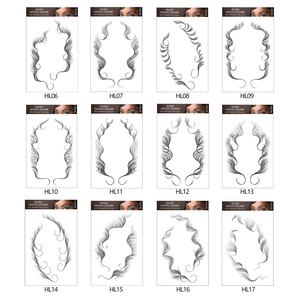 Vendita calda Tatuaggio Temporaneo frangia bordi dei bordi dei capelli del <span class=keywords><strong>bambino</strong></span> adesivo impermeabile finti bordo attaccatura dei capelli del tatuaggio adesivi - Product Image 3