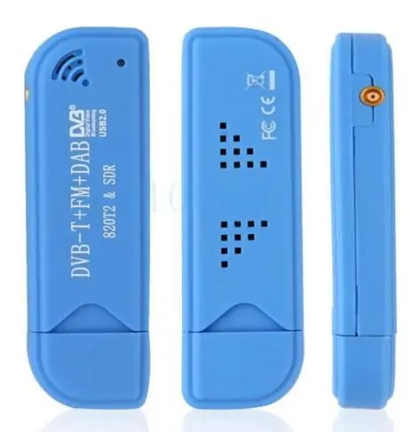 디지털 위성 TV 수신기 USB TV 튜너 R820t2 FM + DAB + SDR USB DVBT sdr rtl2832
