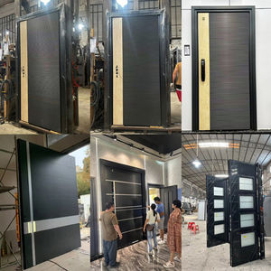 Porte d'entrée rotative de villa antivol commerciale personnalisée haut de gamme porte d'essieu en fonte d'aluminium - Product Image 4