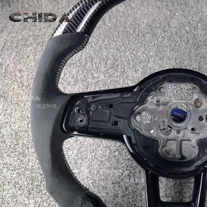 Cadre de volant en fibre de carbone adapté aux <span class=keywords><strong>Volkswagen</strong></span> Golf 7.5, VW GTI MK6, MK7, GTI MK7.5, Jetta, Passat, Golf 6, Touareg, Golf 7 - Product Image 3