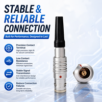 Connecteur de capteur marin étanche IP68 UHUB Série K 0K 2 broches – Prise aviation durable