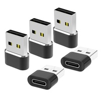 Adaptateur USB-C Femelle vers USB-A Mâle en Alliage d'Aluminium pour Câble de Charge Type C - Vente Flash